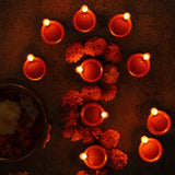 Water Sensor LED Diya Set Of 4