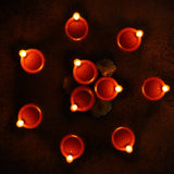 Water Sensor LED Diya Set Of 10