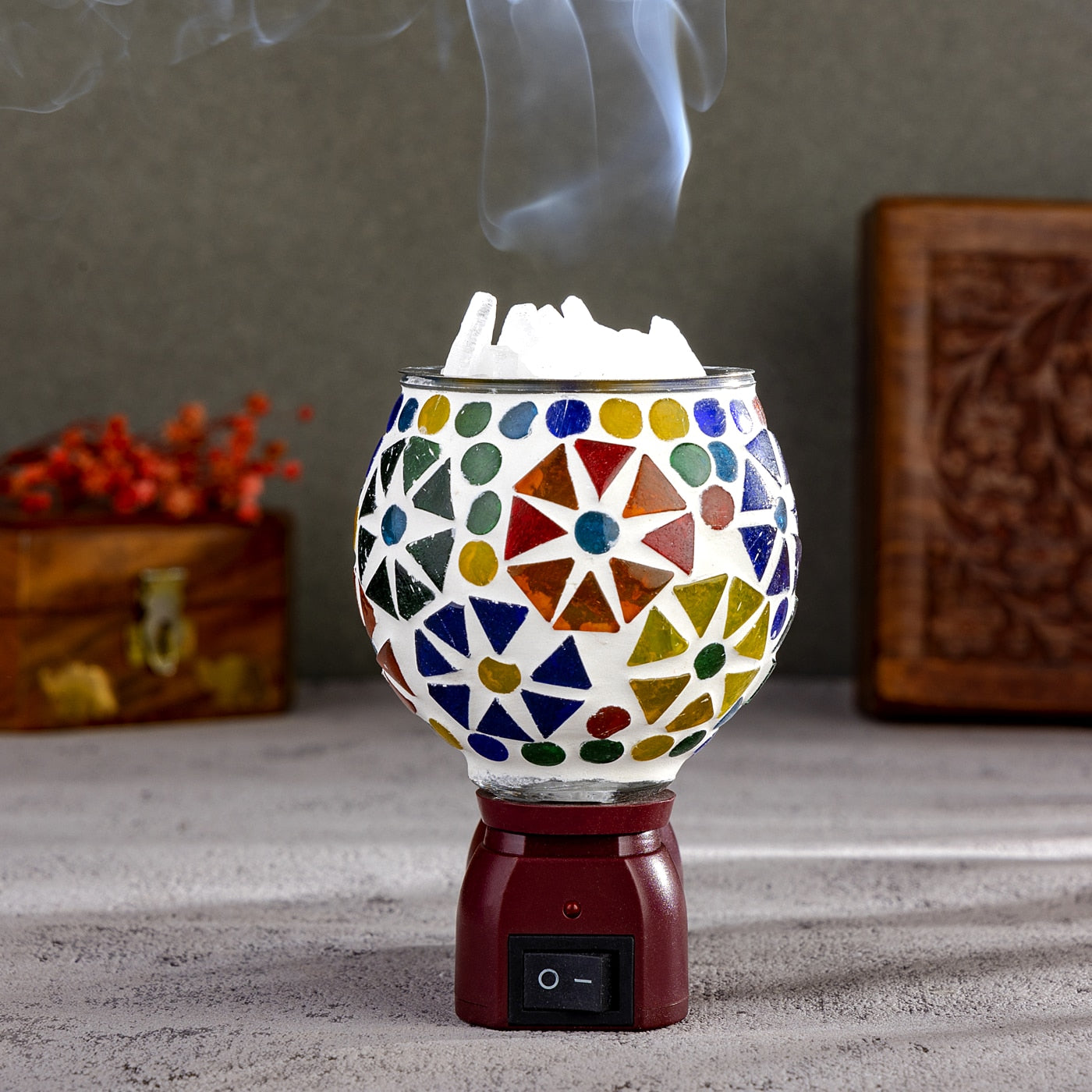 Prathna Ceramic Aroma Diffuser cum Kapoor Dani  D NO.R-50